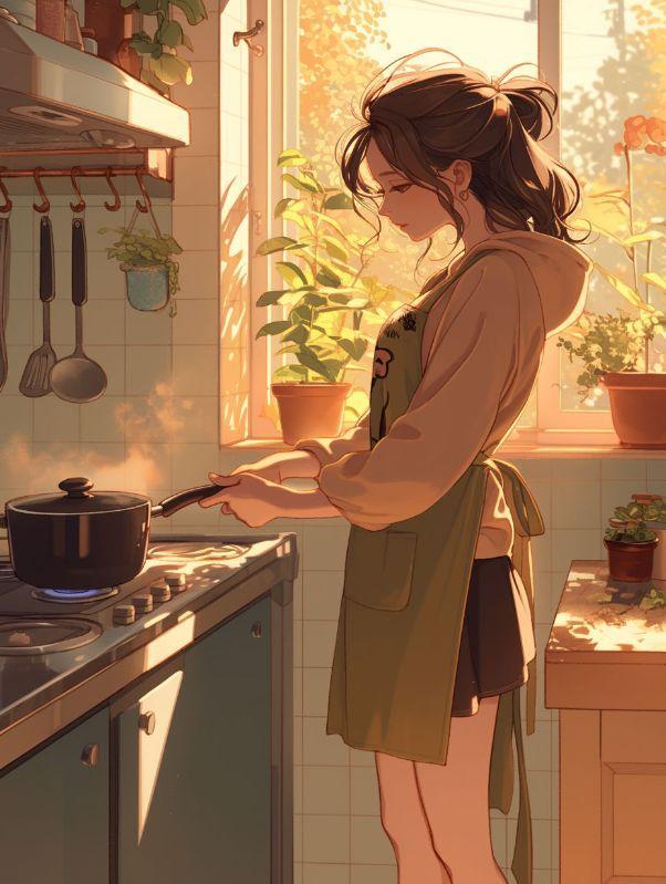 丈夫领回小保姆